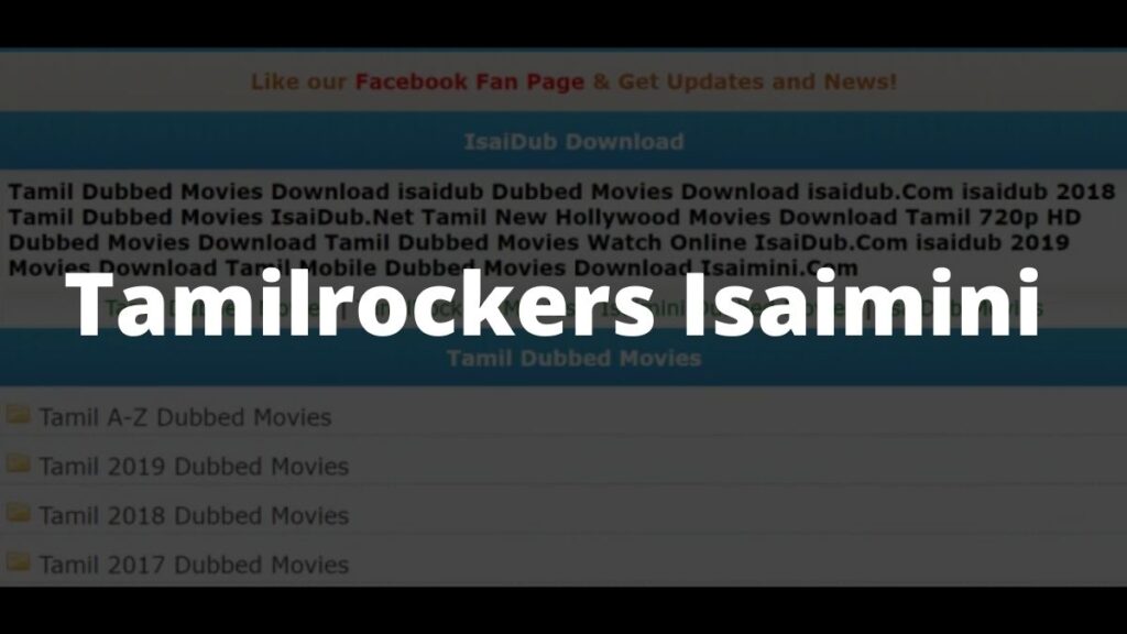 Tamilrockers Isaimini